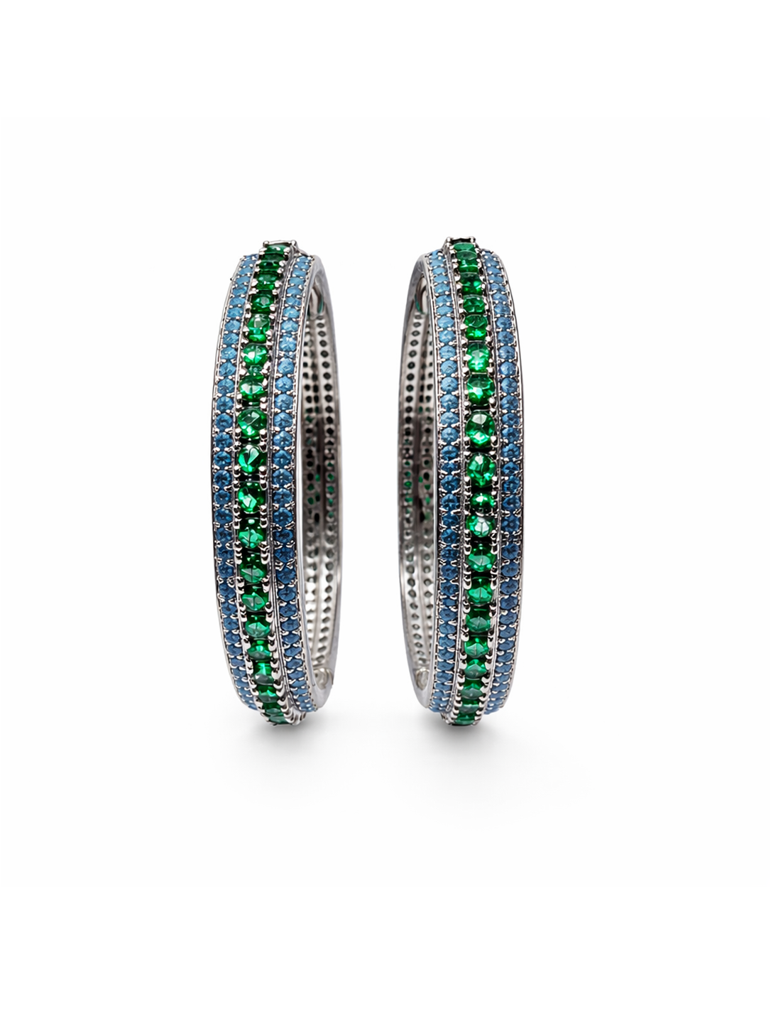 Pavé Halo Hoops