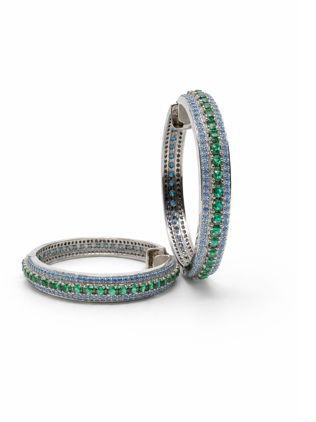 Pavé Halo Hoops
