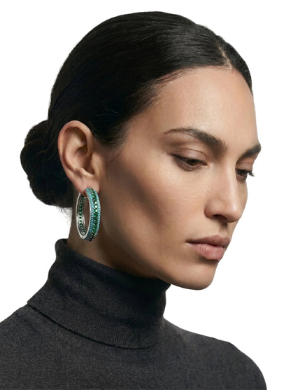 Pavé Halo Hoops